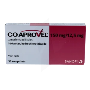 Coaprovel 150 Mg/12,5 Mg, Comprimé Pelliculé