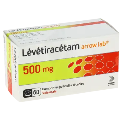 Levetiracetam Arrow Lab 500 Mg, Comprimé Pelliculé Sécable à VILLERS-LE-LAC