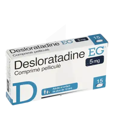 Desloratadine Eg 5 Mg, Comprimé Pelliculé à CUISERY