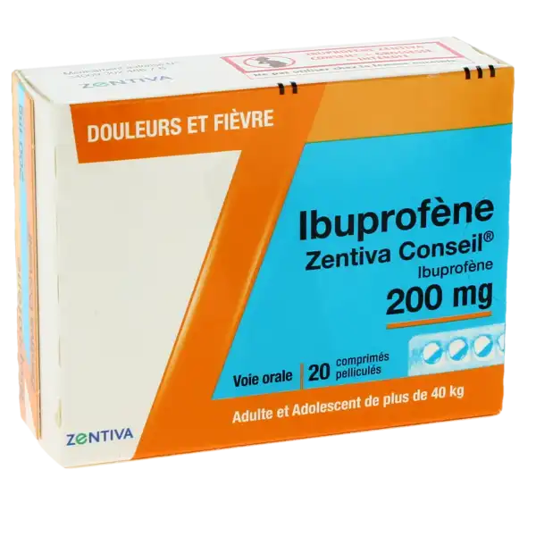 Ibuprofene Zentiva Conseil 200 Mg, Comprimé Pelliculé