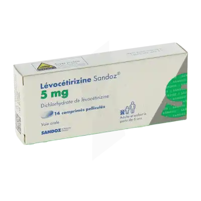 Levocetirizine Sandoz 5 Mg, Comprimé Pelliculé à BRUGES