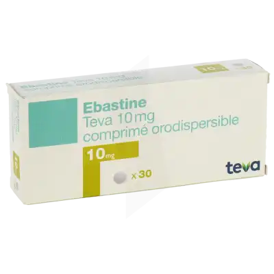 Ebastine Teva 10 Mg, Comprimé Orodispersible à  JOUÉ-LÈS-TOURS