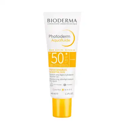 Bioderma Photoderm Aquafluide Spf50+ Crème Solaire Teinté Doré 40ml à Angers
