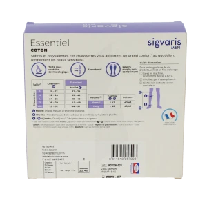 Sigvaris Essentiel Instinct Coton Chaussette Classe 2 Homme Granite Long L