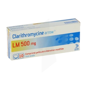 Clarithromycine Arrow 500 Mg, Comprimé Pelliculé à Libération Modifiée