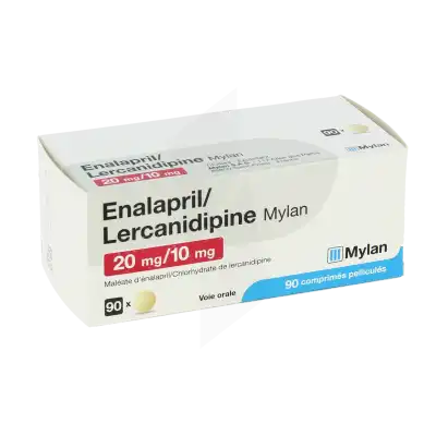 Enalapril/lercanidipine Viatris 20 Mg/10 Mg, Comprimé Pelliculé à SAINT-SAENS