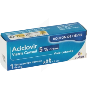 Aciclovir Viatris Conseil 5 %, Crème