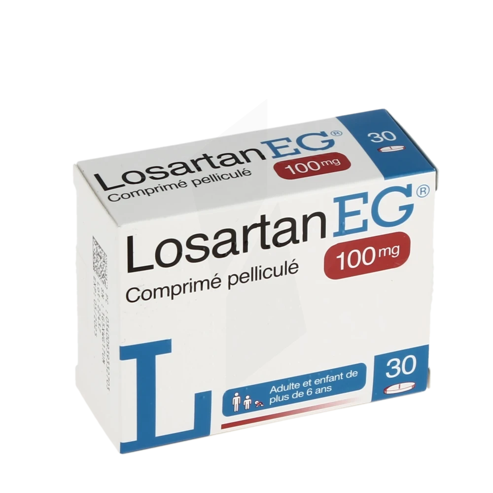 Losartan Eg 100 Mg, Comprimé Pelliculé