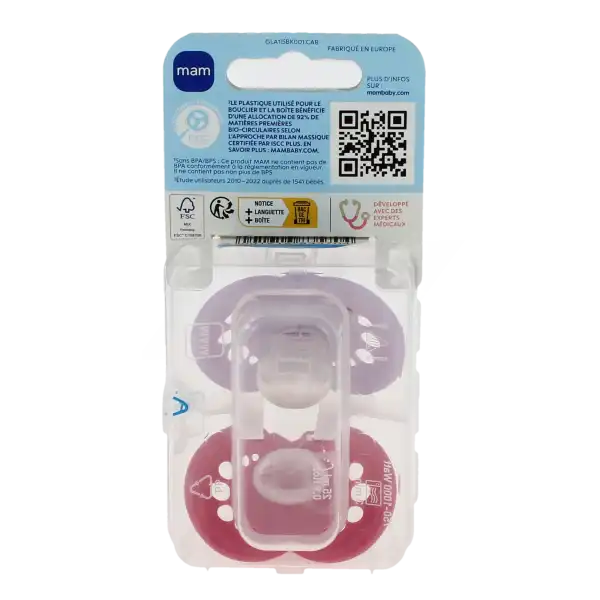 Mam Original Sucette Silicone 6mois+ Tendance B/2