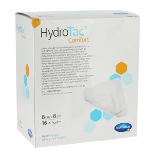 Hydrotac® Comfort Pansement Adhésif 8 X 8 Cm - Boîte De 16