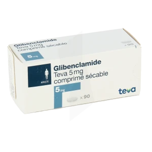 Glibenclamide Teva 5 Mg, Comprimé Sécable