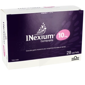 Inexium 10 Mg, Granulés Gastro-résistants Pour Suspension Buvable En Sachet