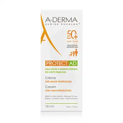 Aderma Protect-ad Crème Très Haute Protection Spf50+ T/150ml à GRENOBLE