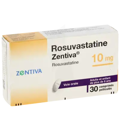 Rosuvastatine Zentiva 10 Mg, Comprimé Pelliculé à La Ricamarie