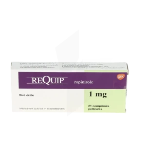 Requip 1 Mg, Comprimé Pelliculé