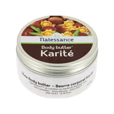 Natessance Body Butters Beurre Corporel Karité 200ml à IS-SUR-TILLE