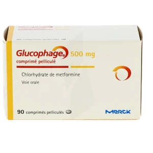 Glucophage 500 Mg, Comprimé Pelliculé