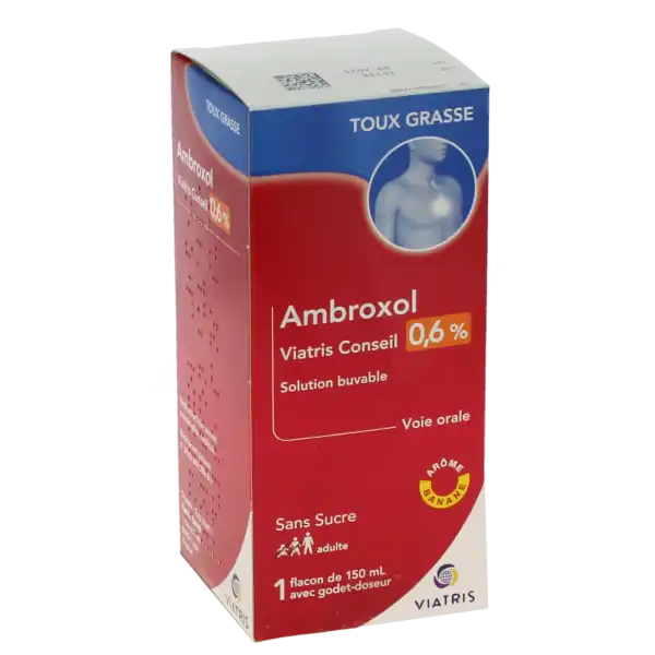 Ambroxol Viatris Conseil 0,6 %, Solution Buvable