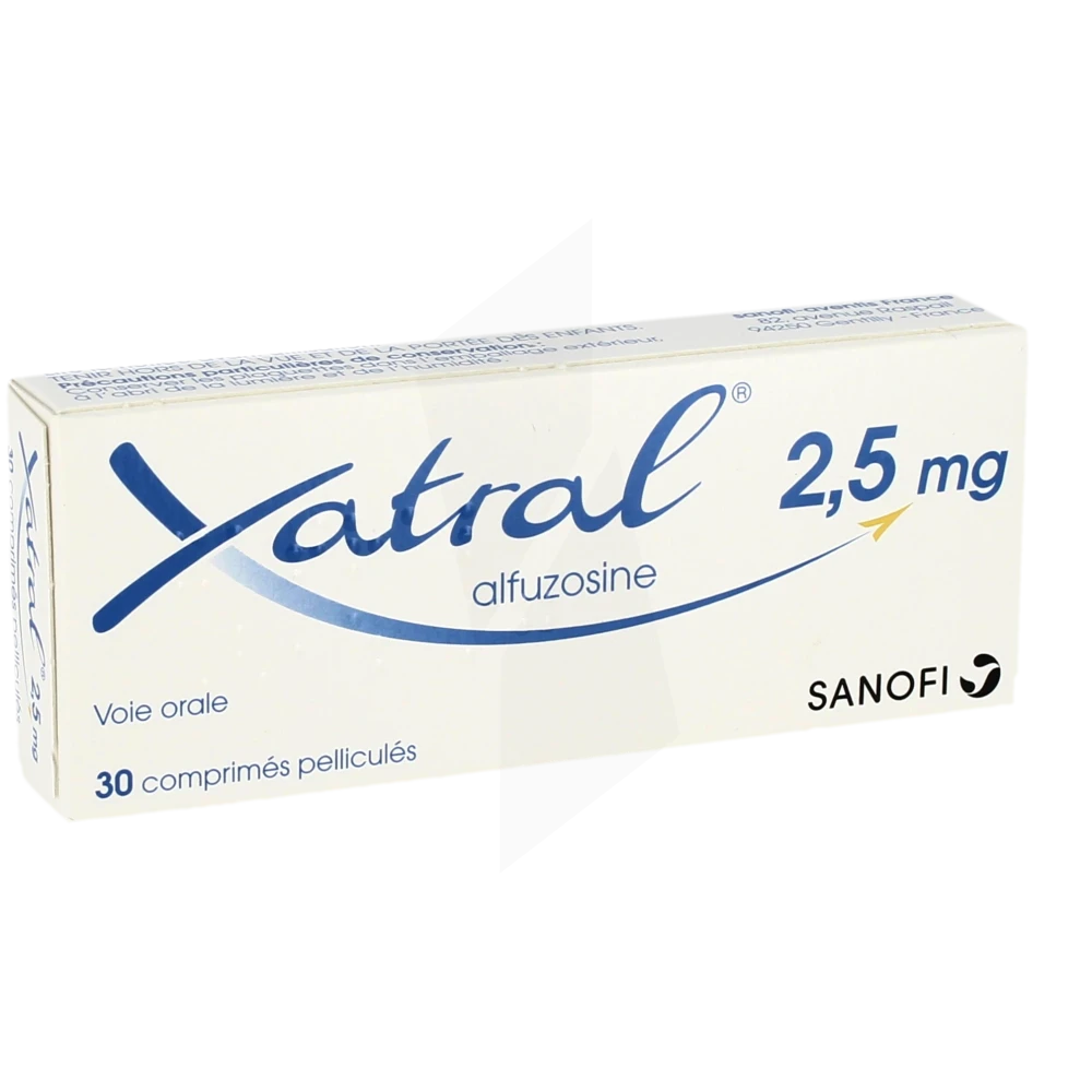 Xatral 2,5 Mg, Comprimé Pelliculé