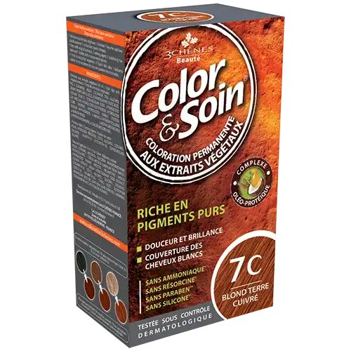 Color&soin Kit Coloration Permanente 7c Blond Terre Cuivré