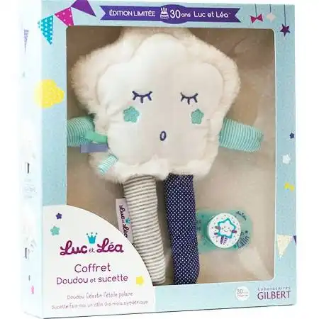 Coffret Doudou étoile + Sucette 0-6mois -édition Limitée Anniversaire