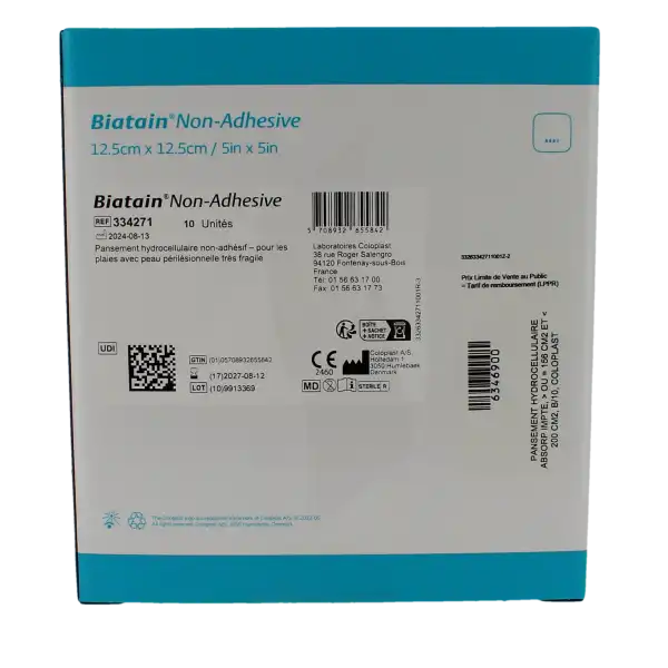 Biatain Non Adhes Pans Hydrocel 12,5x12,5 /10