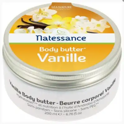 Natessance Body Butters Beurre Corporel Vanille 200ml à Nice