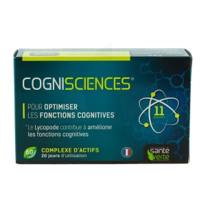 Santé Verte Cognisciences Comprimés Stimulation Cérébrale Boîte De 60