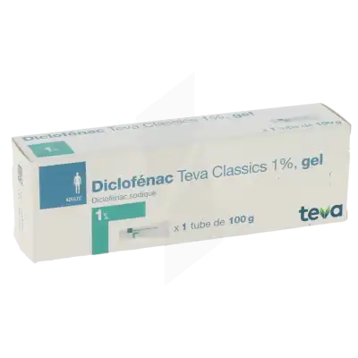 Diclofenac Teva Classics 1 %, Gel à Crocq