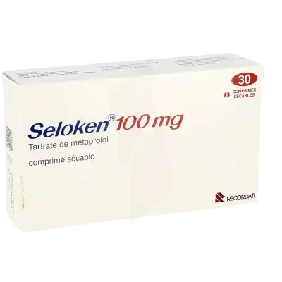 Seloken 100 Mg, Comprimé Sécable à Paris