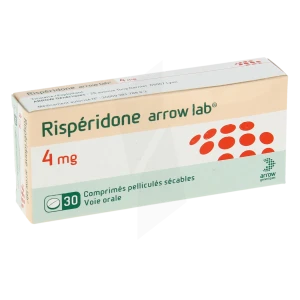 Risperidone Arrow Lab 4 Mg, Comprimé Pelliculé Sécable