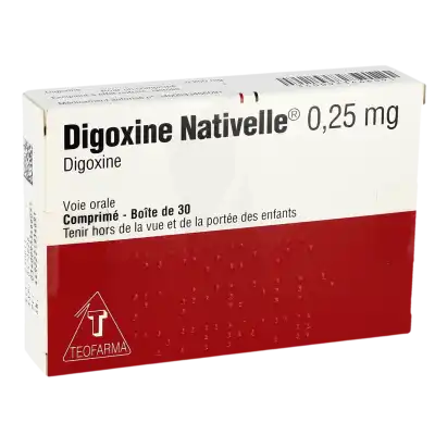 Digoxine Nativelle 0,25 Mg, Comprimé à Abbeville