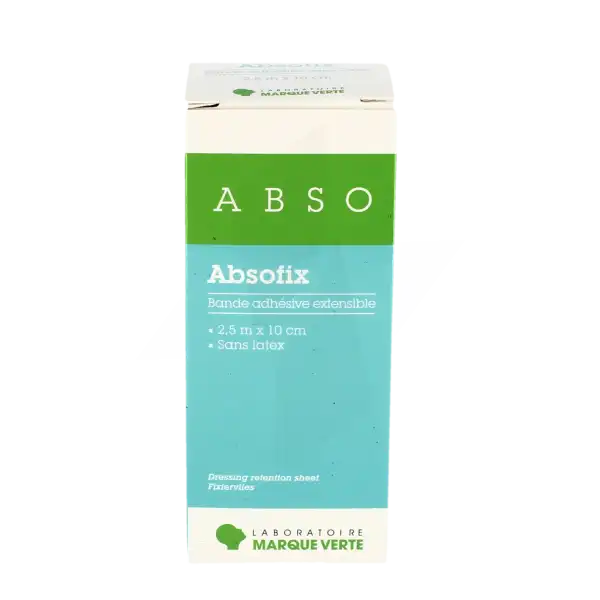 Absofix Bande Adhésive Extensible 2,5 M X 10 Cm