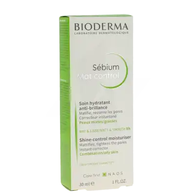 Bioderma Sébium Mat Control Crème Matifiante Hydratante Peau Grasse 30 Ml à Bletterans