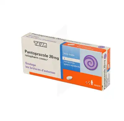 Pantoprazole Ratiopharm Conseil 20 Mg, Comprimé Gastro-résistant à Lomme