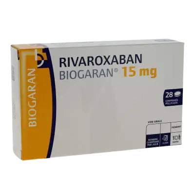 Rivaroxaban Biogaran 15 Mg Cpr Pell Plq/28 à Hagetmau