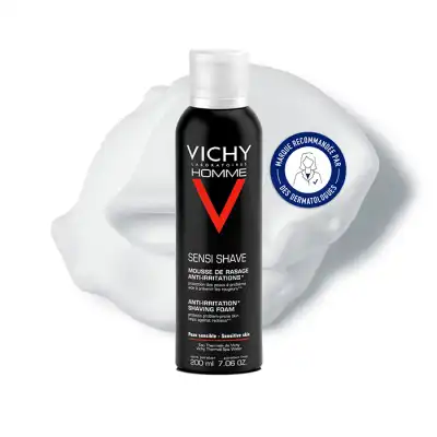 Vichy Homme Mousse à Raser Anti-irritations Spray/200ml à Drocourt