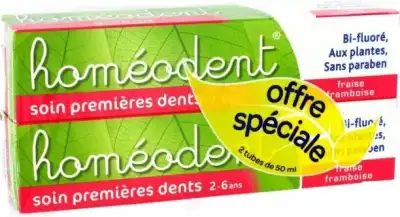 Homeodent Soin 1eres Dents PÂte Dentifrice 2t/50ml à Hendaye