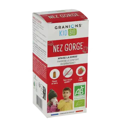 Granions Kid Bio Nez Gorge Solution Buvable Fl/125ml à GRENOBLE