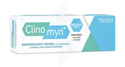 Clinomyn Dentifrice Gel Anti-taches Au Fluor Menthe Glacial T/75ml à ROSIÈRES