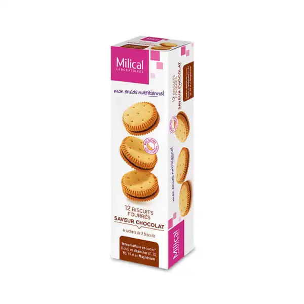 Milical Biscuit Fourré Chocolat 3etuis/12