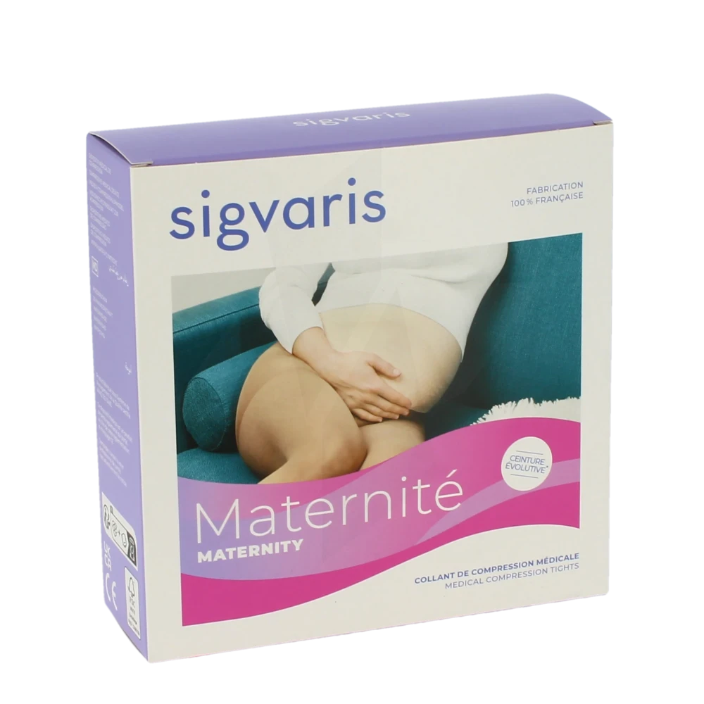 Sigvaris Maternite Opaque Collant  Femme Classe 2 Noir Small Normal