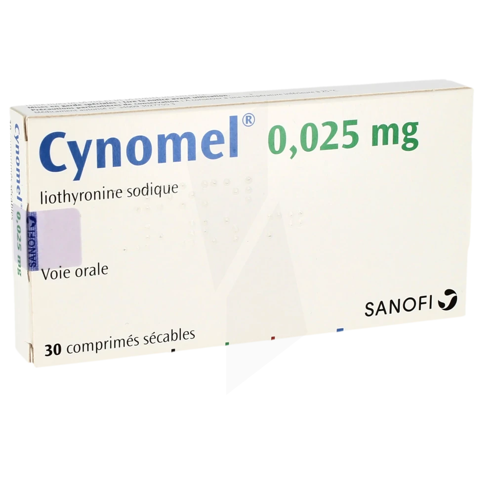 Cynomel 0,025 Mg, Comprimé Sécable