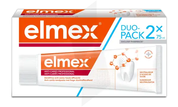 Elmex Dentifrice Anti-caries Professional Protection Renforcée 2t/75ml Spécial