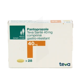 Pantoprazole Teva Sante 40 Mg, Comprimé Gastro-résistant