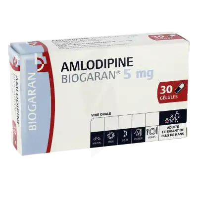 Amlodipine Biogaran 5 Mg, Gélule à LE LAVANDOU