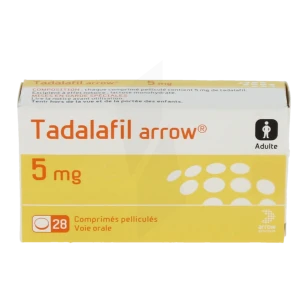 Tadalafil Arrow 5 Mg, Comprimé Pelliculé