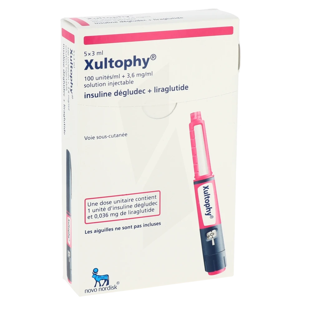 Xultophy 100 Unités/ml + 3,6 Mg/ml, Solution Injectable