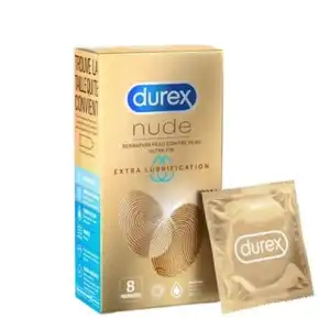 Acheter Durex Nude Préservatif Extra Lubrifié B/8 à Limoges