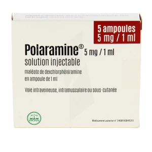 Polaramine 5 Mg/1 Ml, Solution Injectable